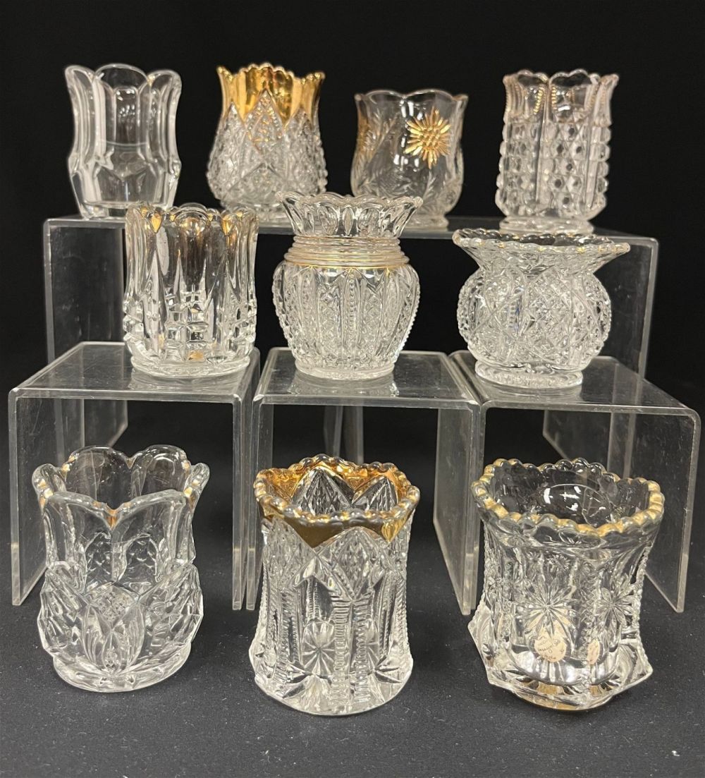 Lot 188: 10 Duncan Miller glass toothpicks
