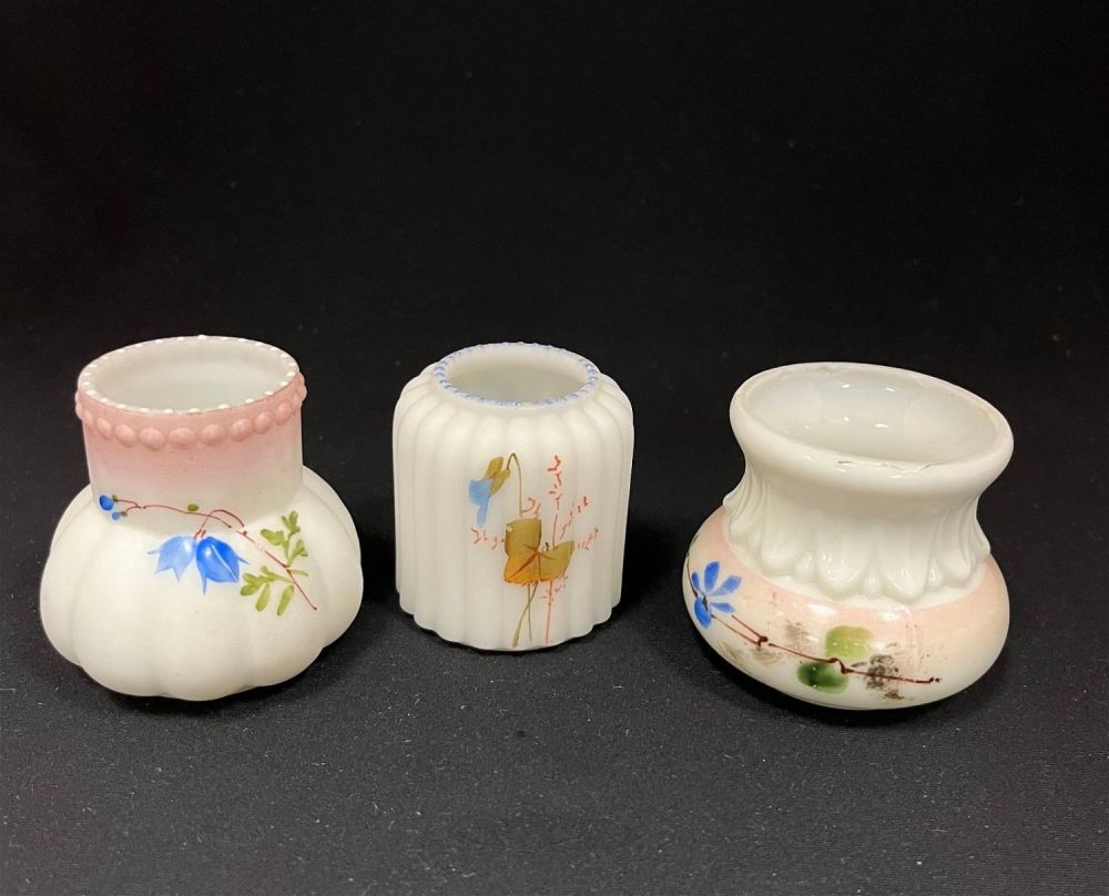 Lot 219: Three Victorian toothpick holders