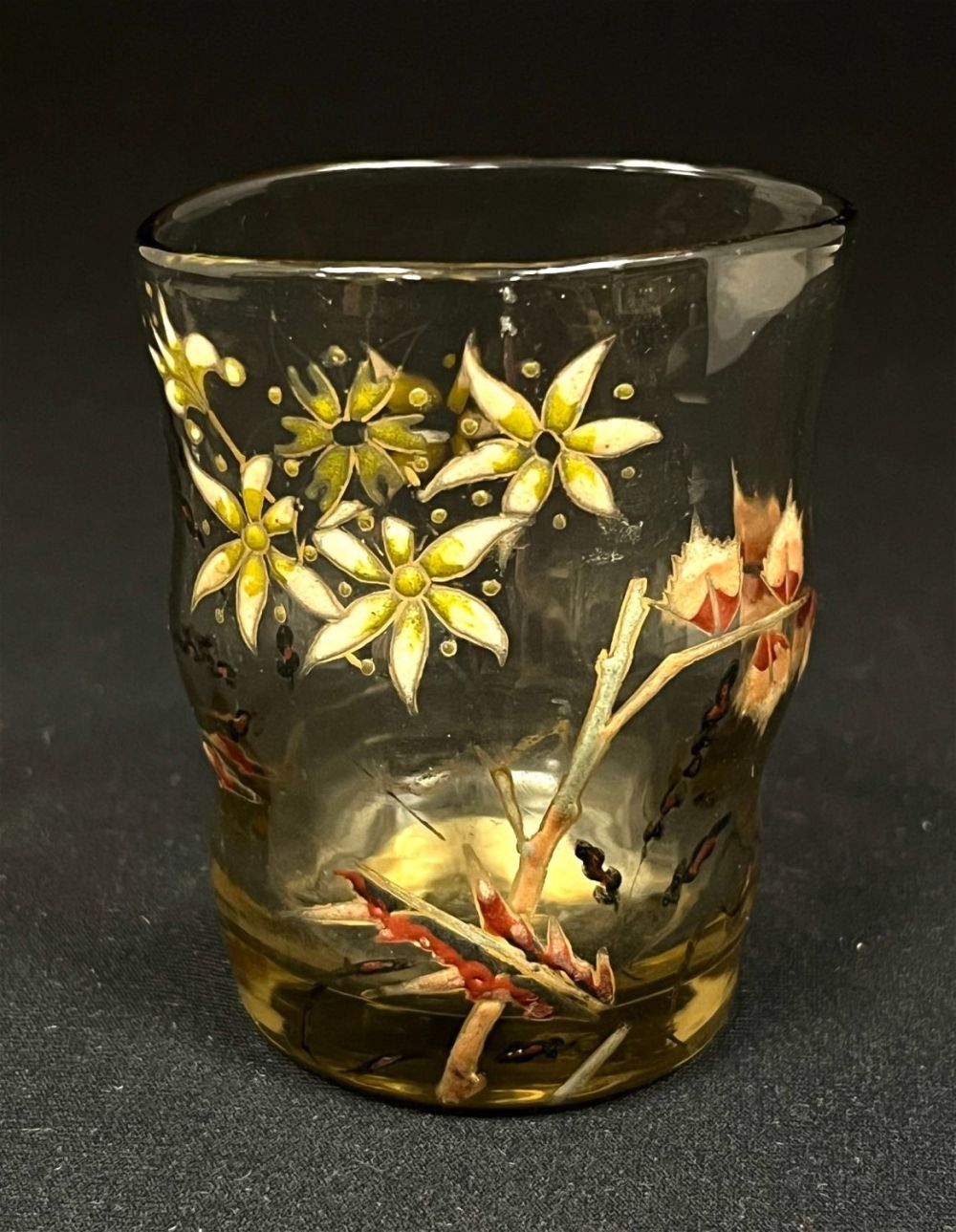 Lot 378: Early Galle French glass cordial