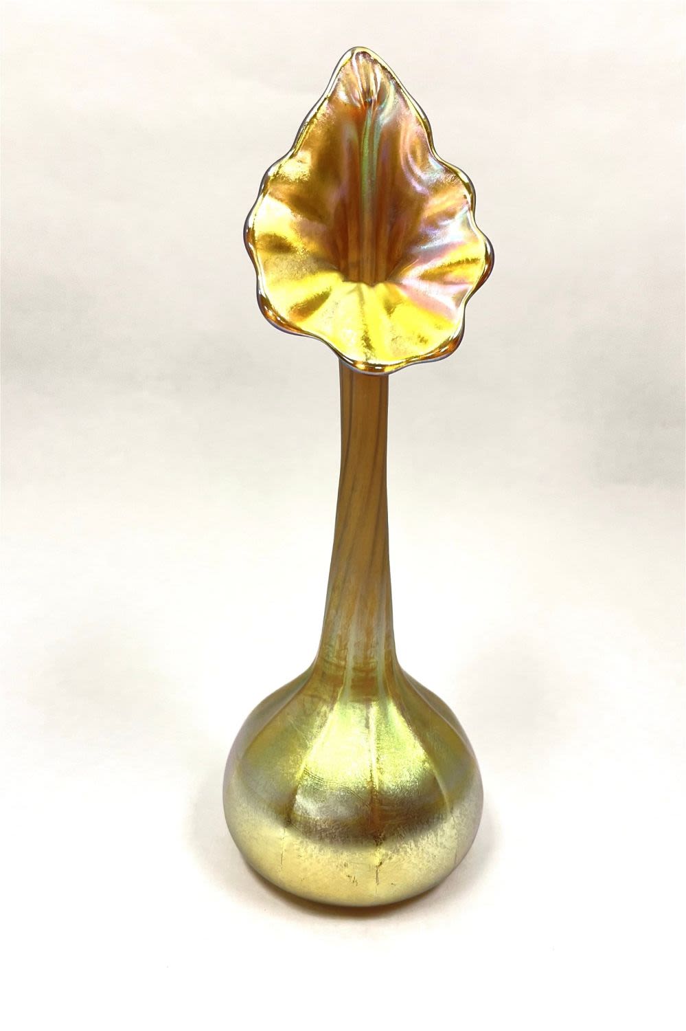 Lot 389: Tiffany Gold Favrile Jack in the Pulpit