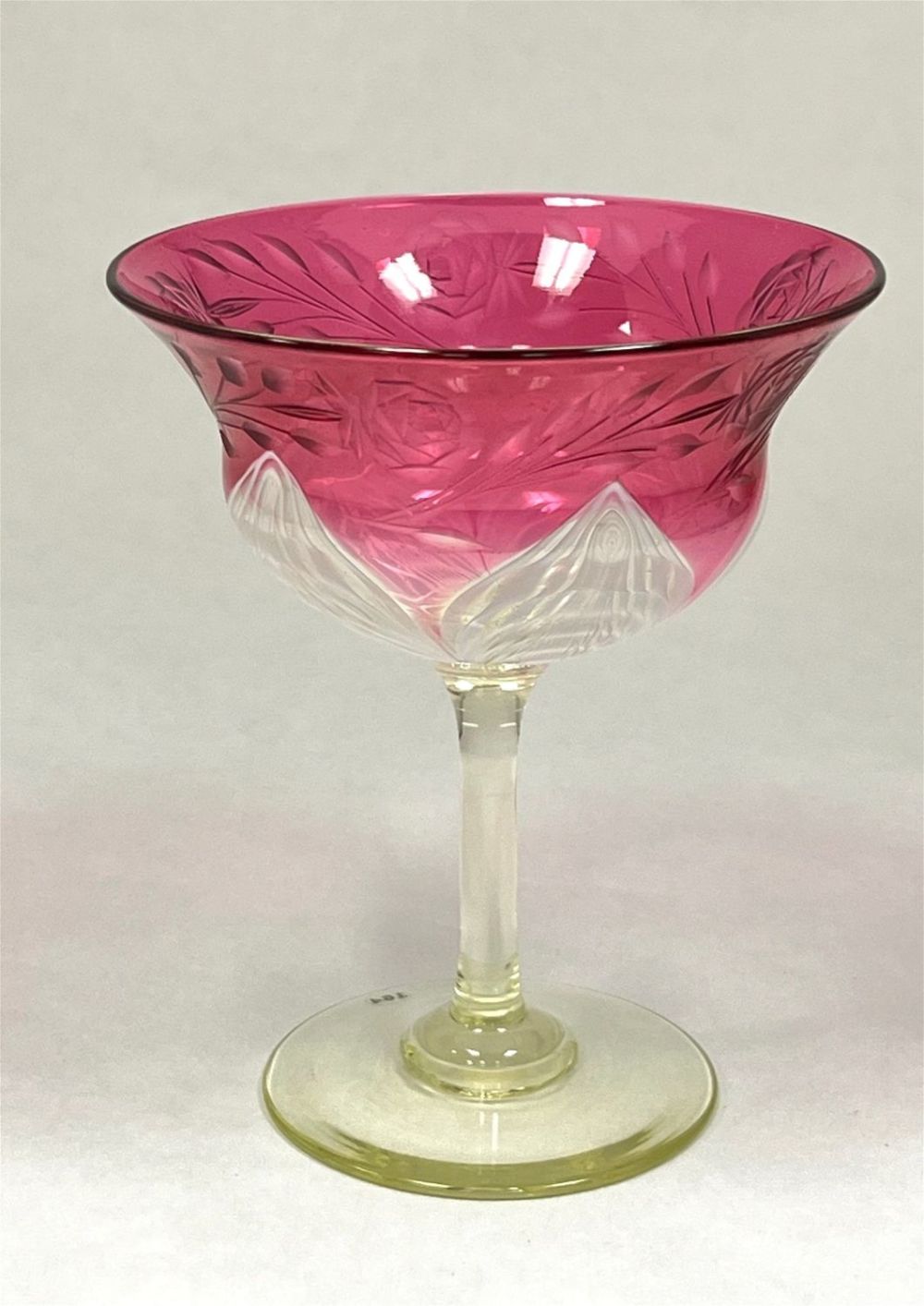 Lot 407: Durand cut glass champagne