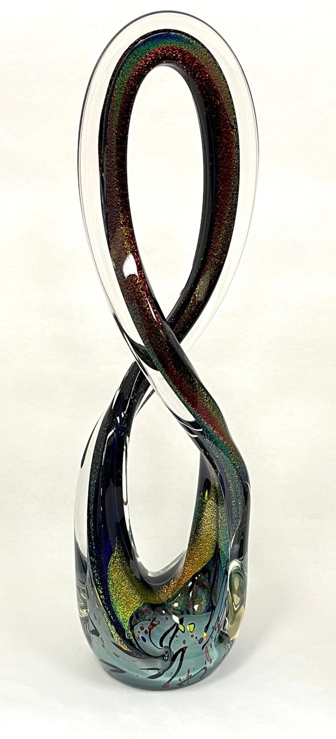 Lot 445: Rolin Karg art glass sculpture