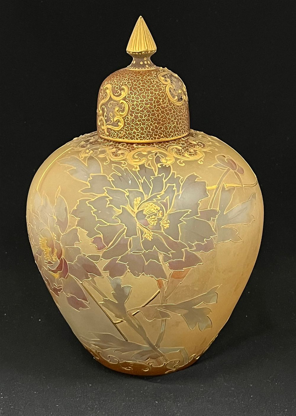 Lot 245: Royal Flemish covered jar