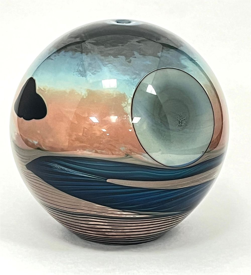 Lot 364: John Lewis glass paperweight vase