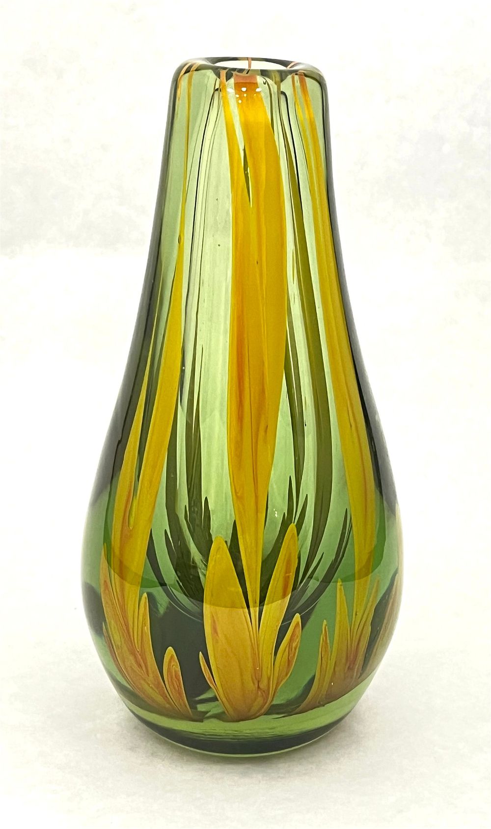 Lot 398: Labino bottle form art glass vase