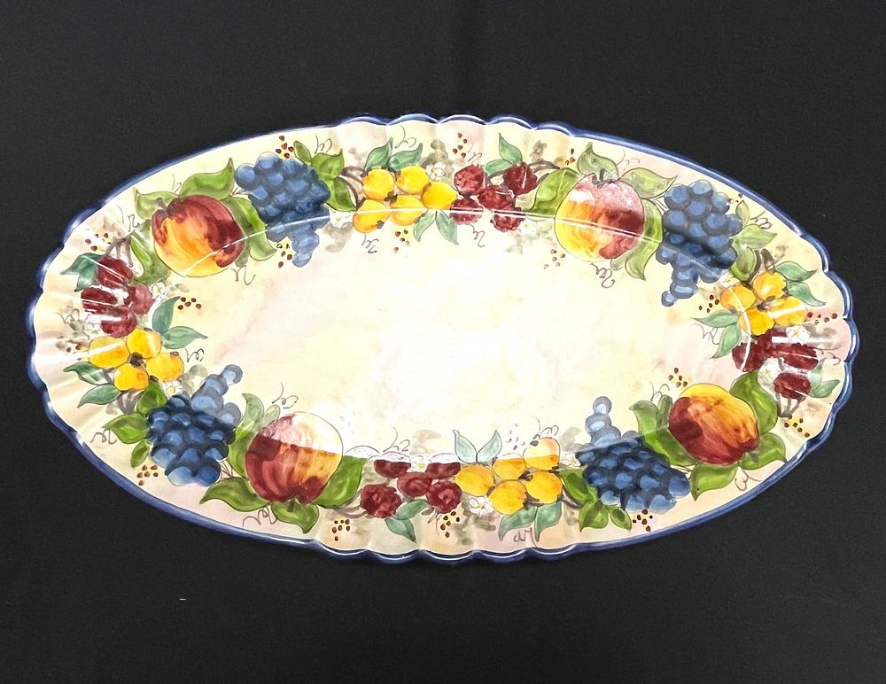 Lot 203: Large Ceramica Italy Fruit Platter