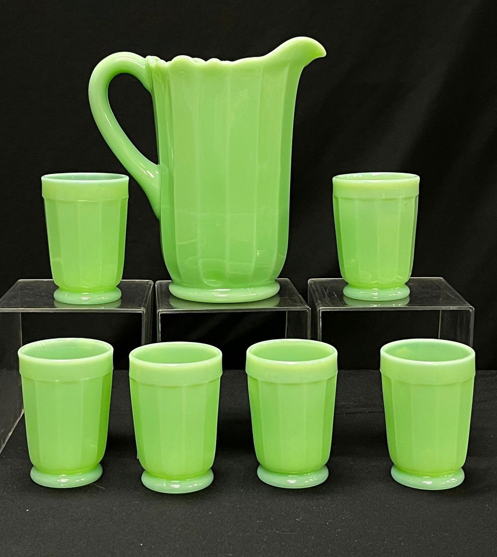 Lot 210: Jadite Water set