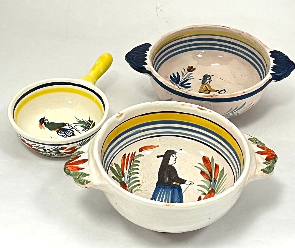 Lot 244: Rare Quimper Bowls