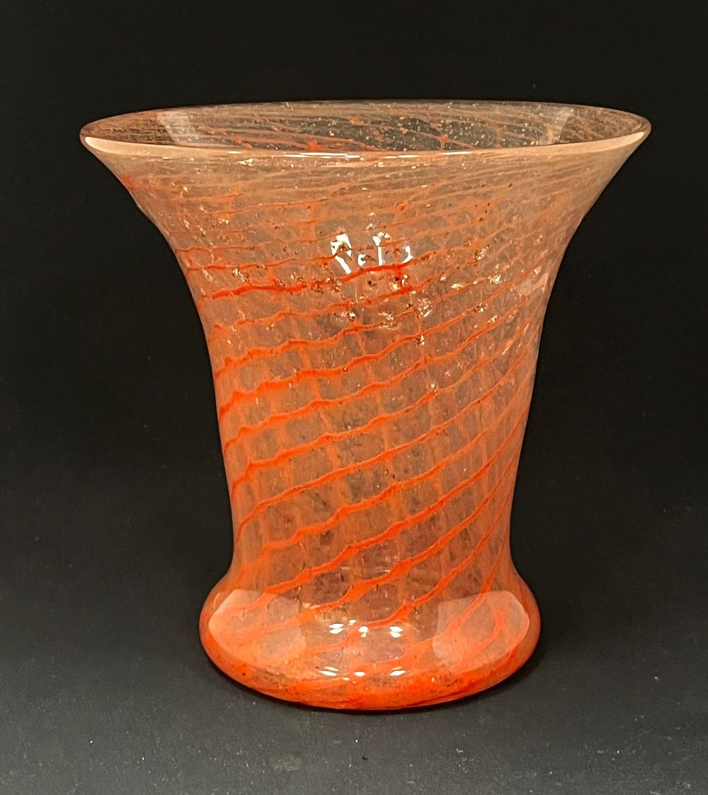 Lot 319: Vasart art glass vase