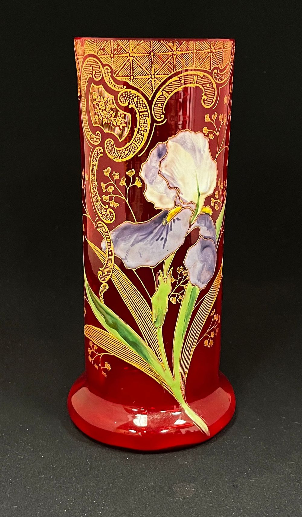 Lot 347: Mont Joye French art glass vase