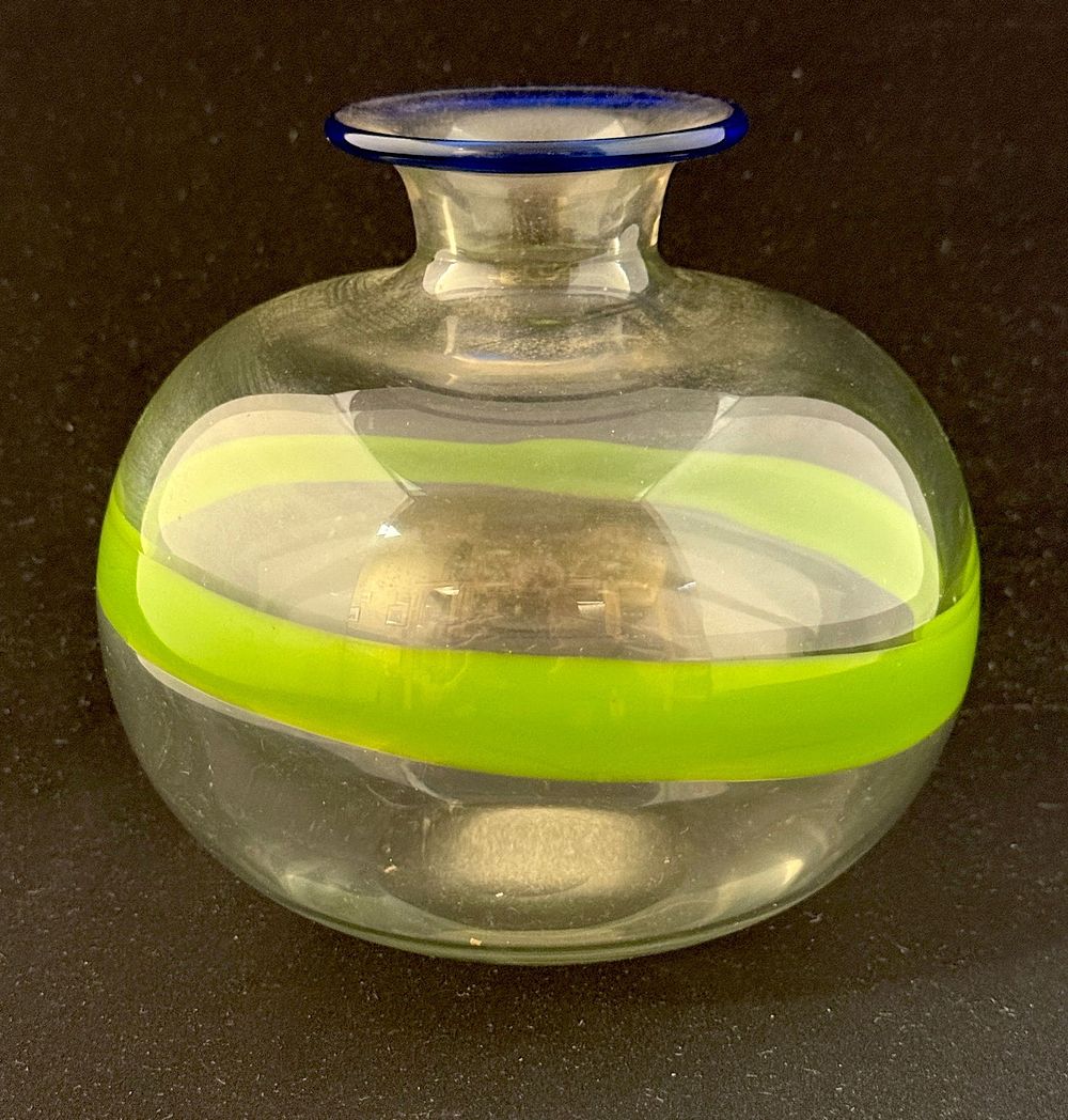Lot 159: Boda Vase with Green Stripe