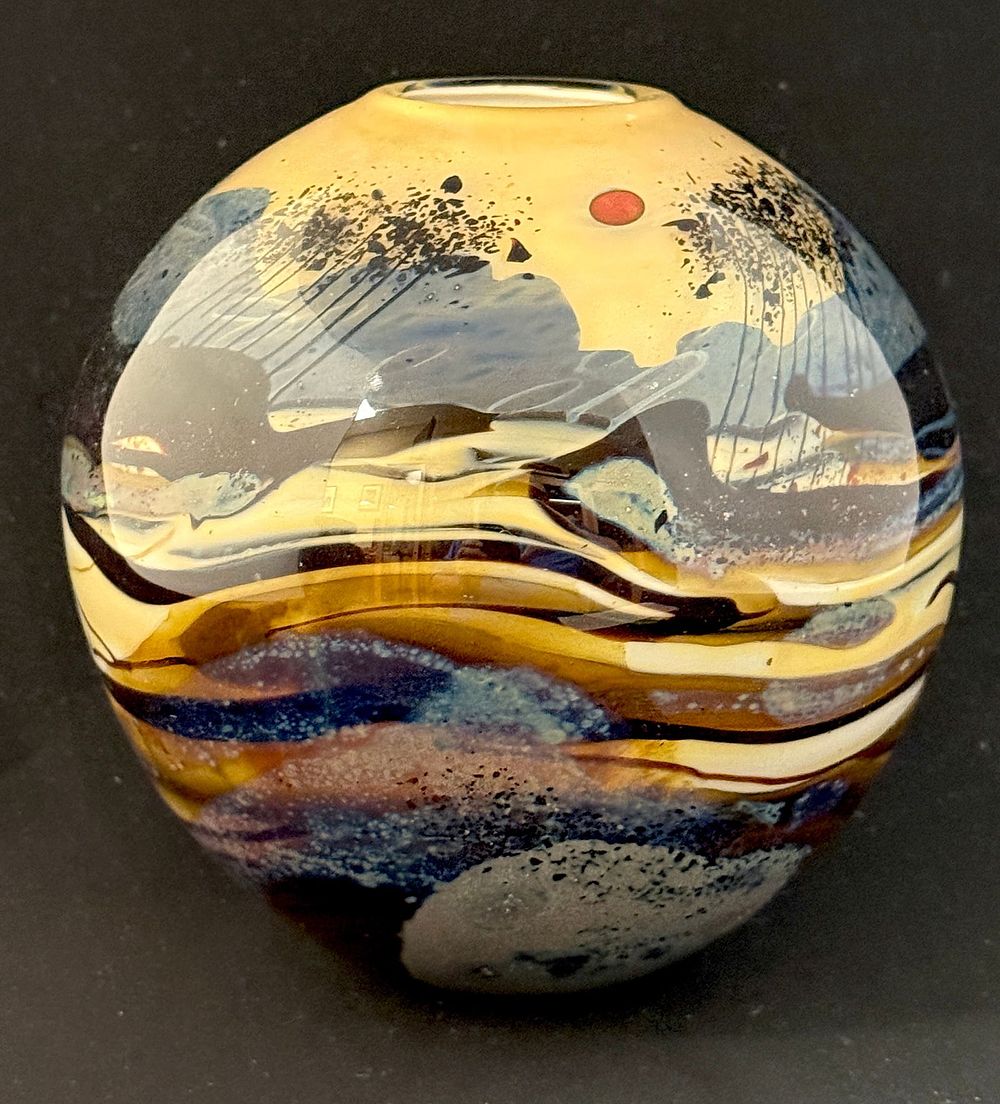 Lot 166: Rich Miller Paperweight Vase