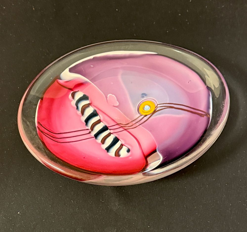 Lot 170: Wilbat Dish with Color Shards
