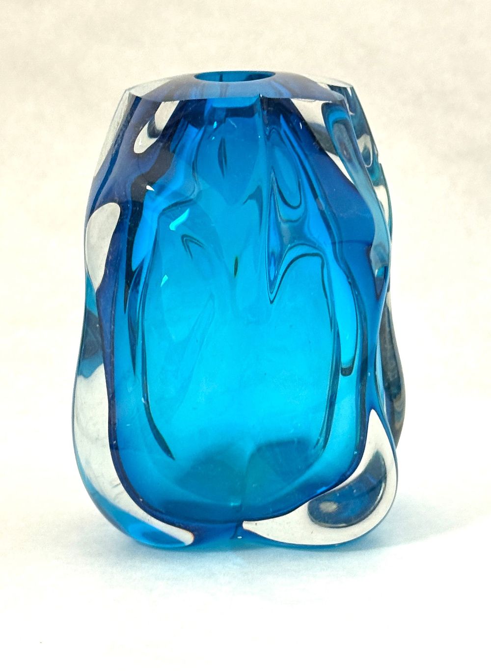 Lot 178: Daniel Edler Blue Freeform Vase