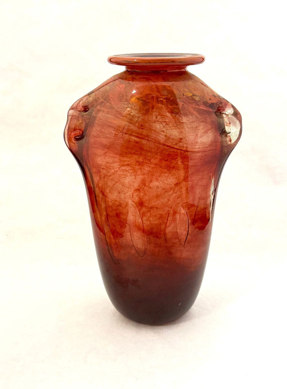 Lot 180: Fritz Dreisbach Red Vase