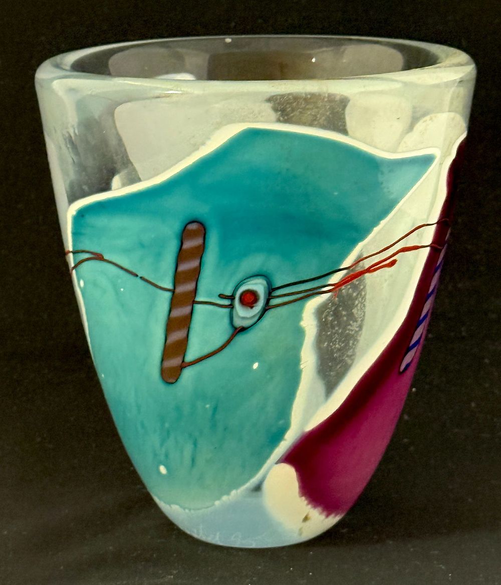 Lot 206: James Wilbat Paperweight Vase