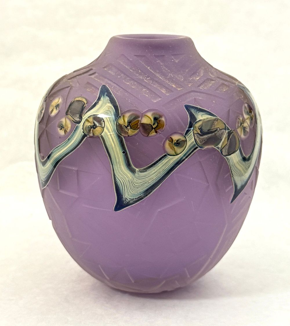 Lot 221: John Byron Purple Cameo Vase