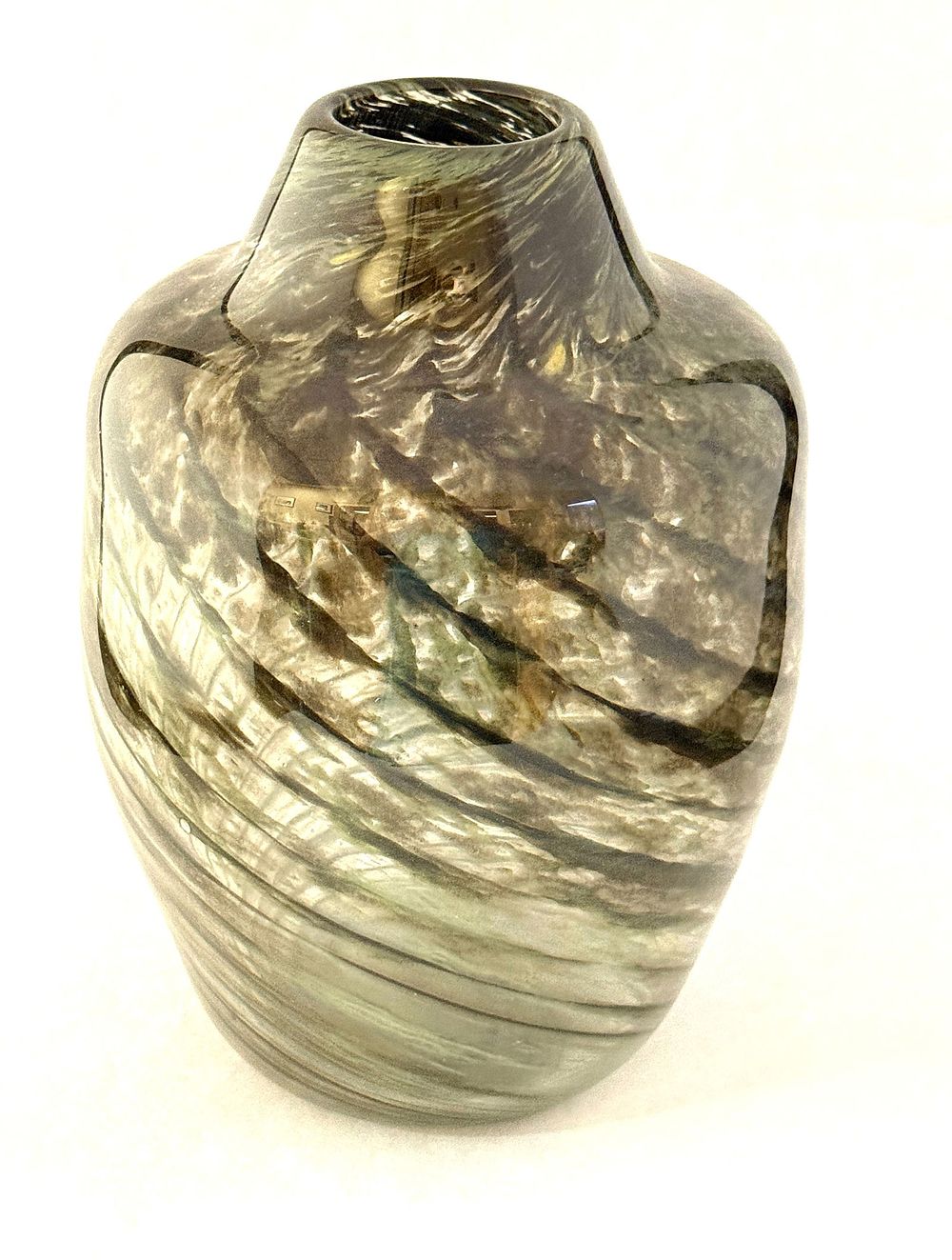 Lot 225: Early Sidney Hutter Art Glass Vase