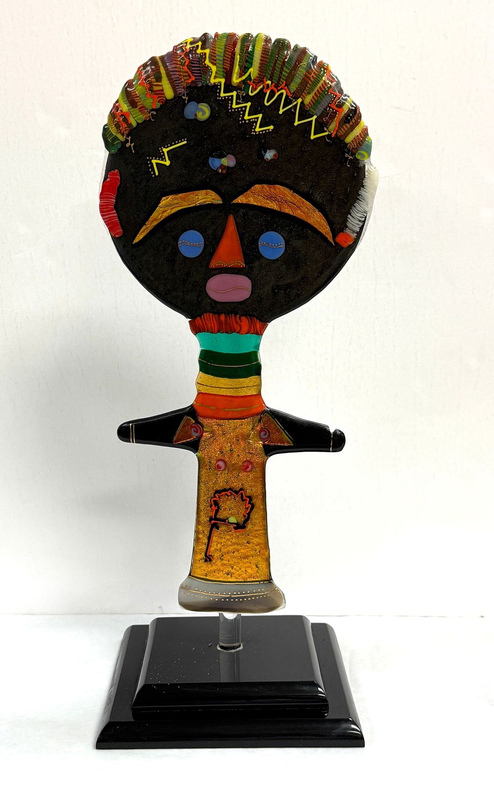 Lot 249: Akua Ba Doll Glass on Stand