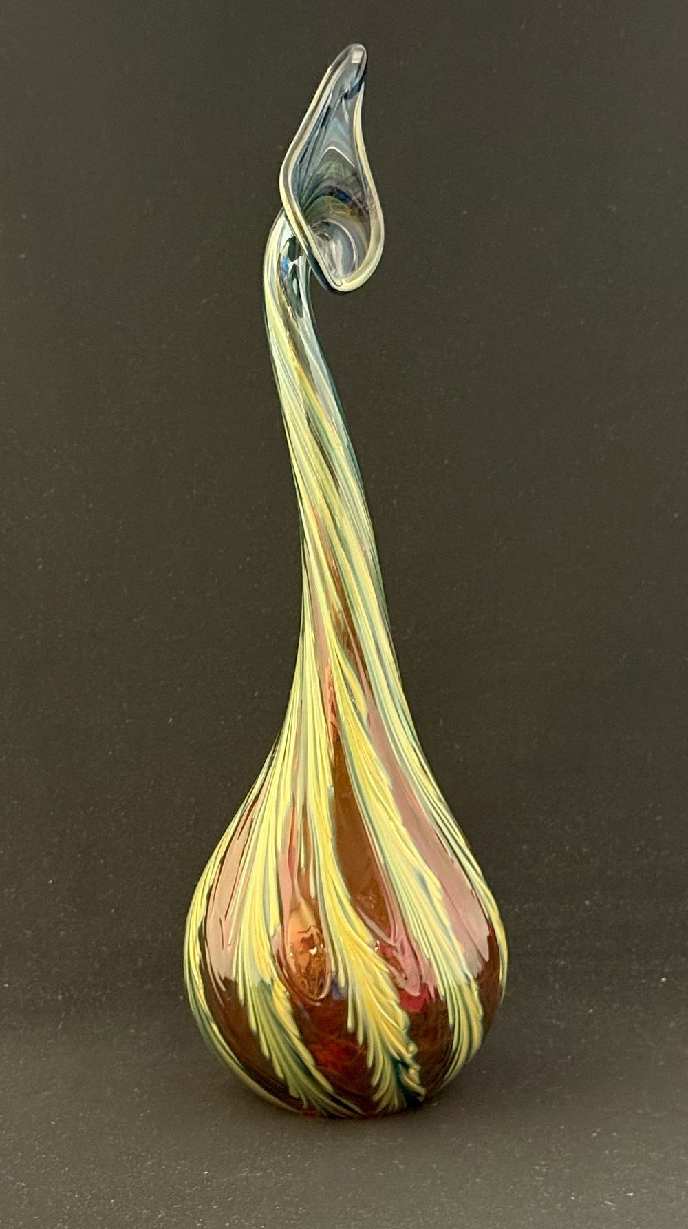 Lot 509: Charles Lotton Goose Neck Vase