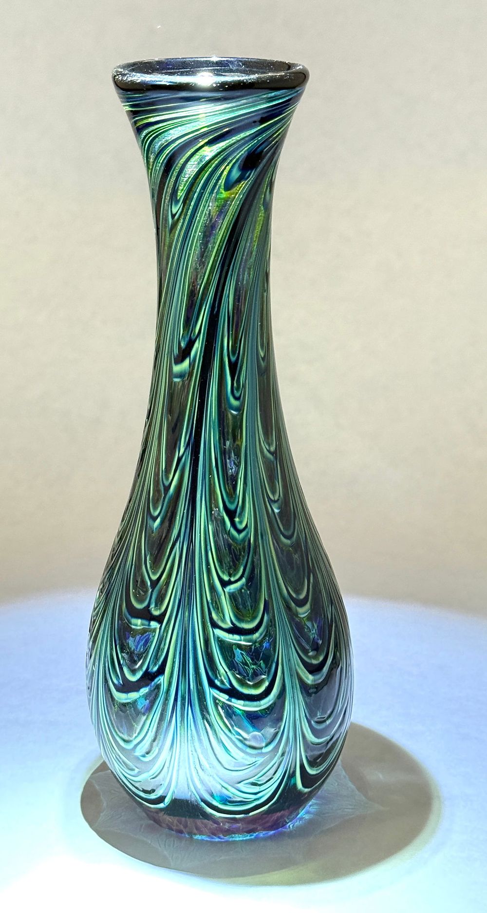 Lot 513: Jeremiah Lotton Blue Vase