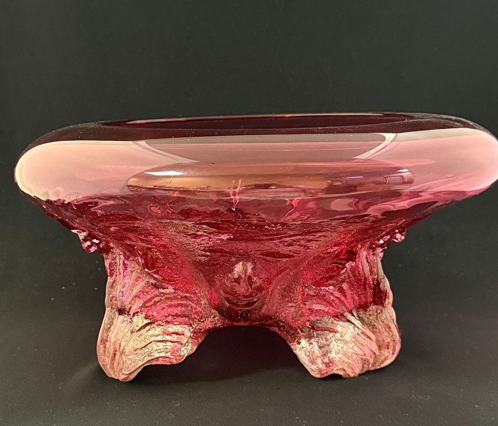 Lot 539: Mark Gibeau Art Glass Bowl