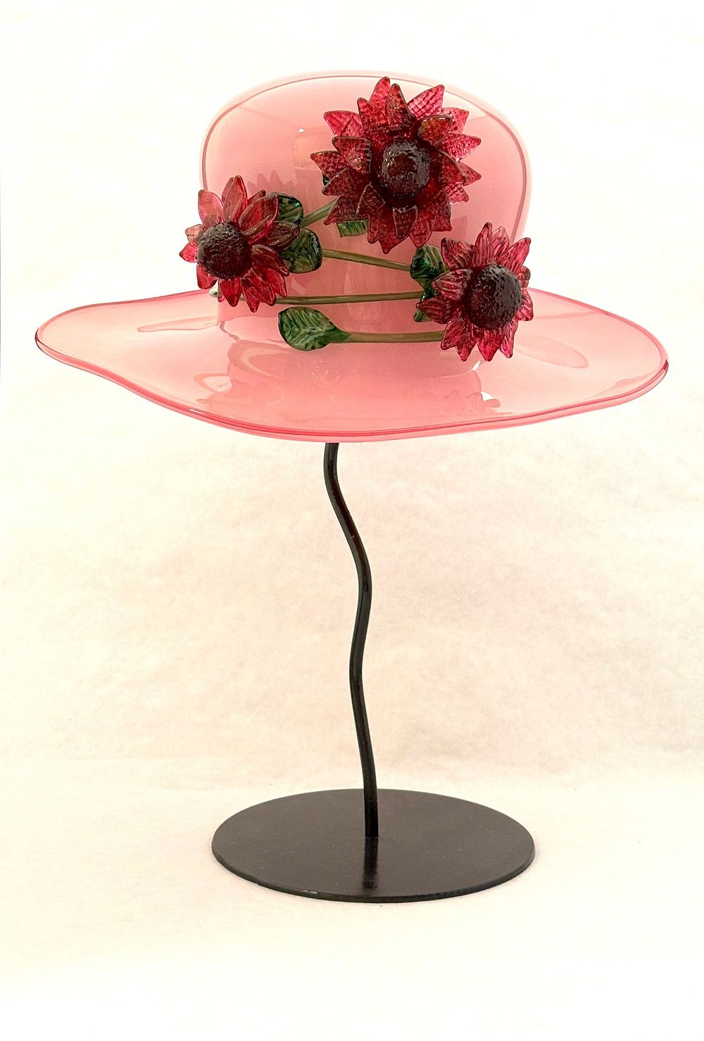 Lot 540: Brian Brenno Glass Hat on Stand