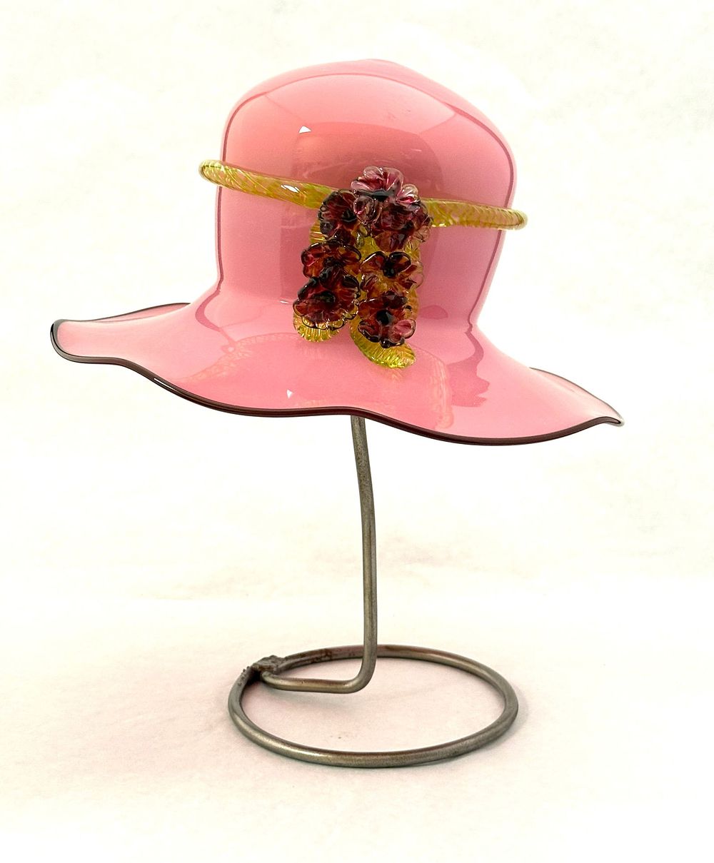 Lot 542: Brian Brenno Pink Hat on Stand