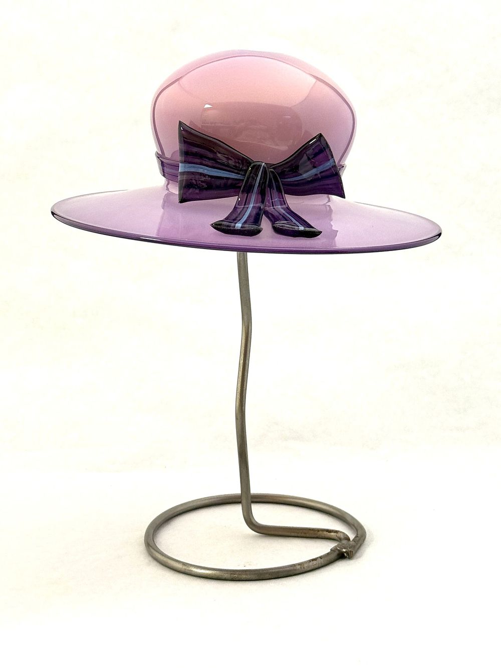 Lot 543: Brian Brenno Glass Hat on Stand