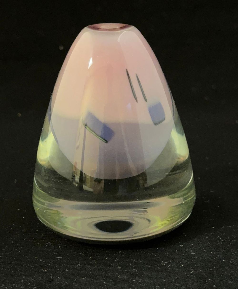 Lot 548: Art Glass Conical Paperweight