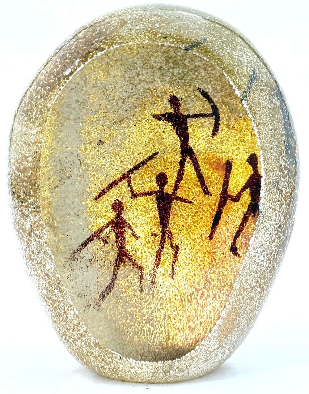 Lot 551: Satava Hieroglyphic Paperweight