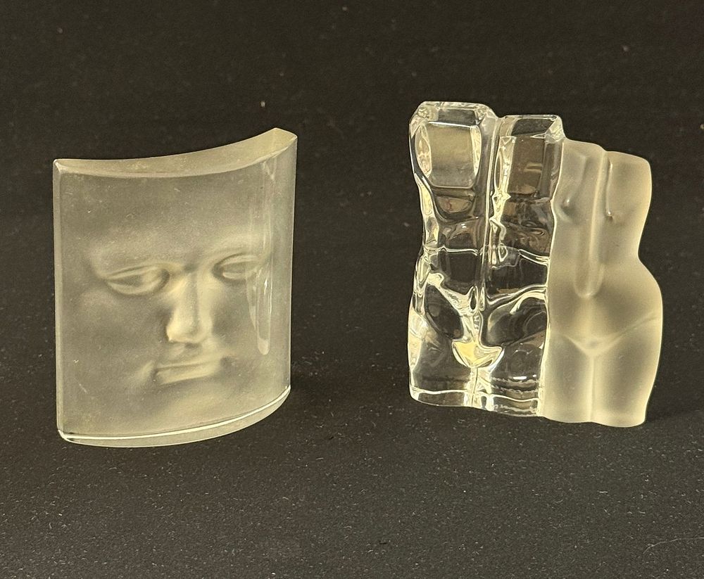 Lot 556: 2 Daum Crystal Sculptures