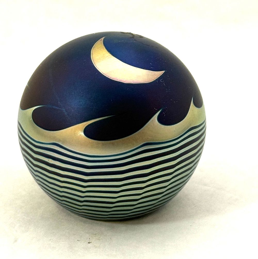 Lot 580: Correia Moon Paperweight