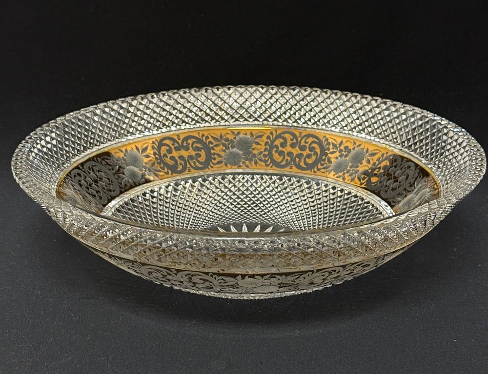 Lot 509: Bohemian Crystal Bowl
