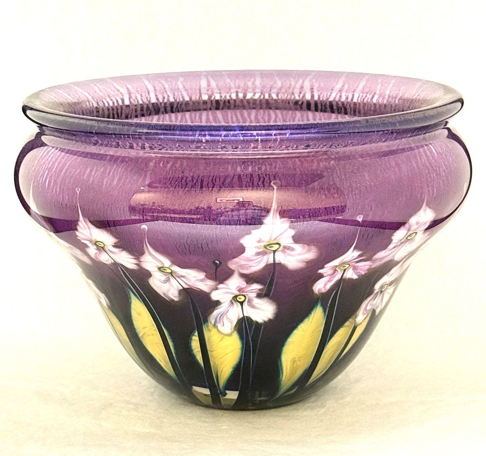 Lot 533: Large John Lotton Multi-Floral Vase