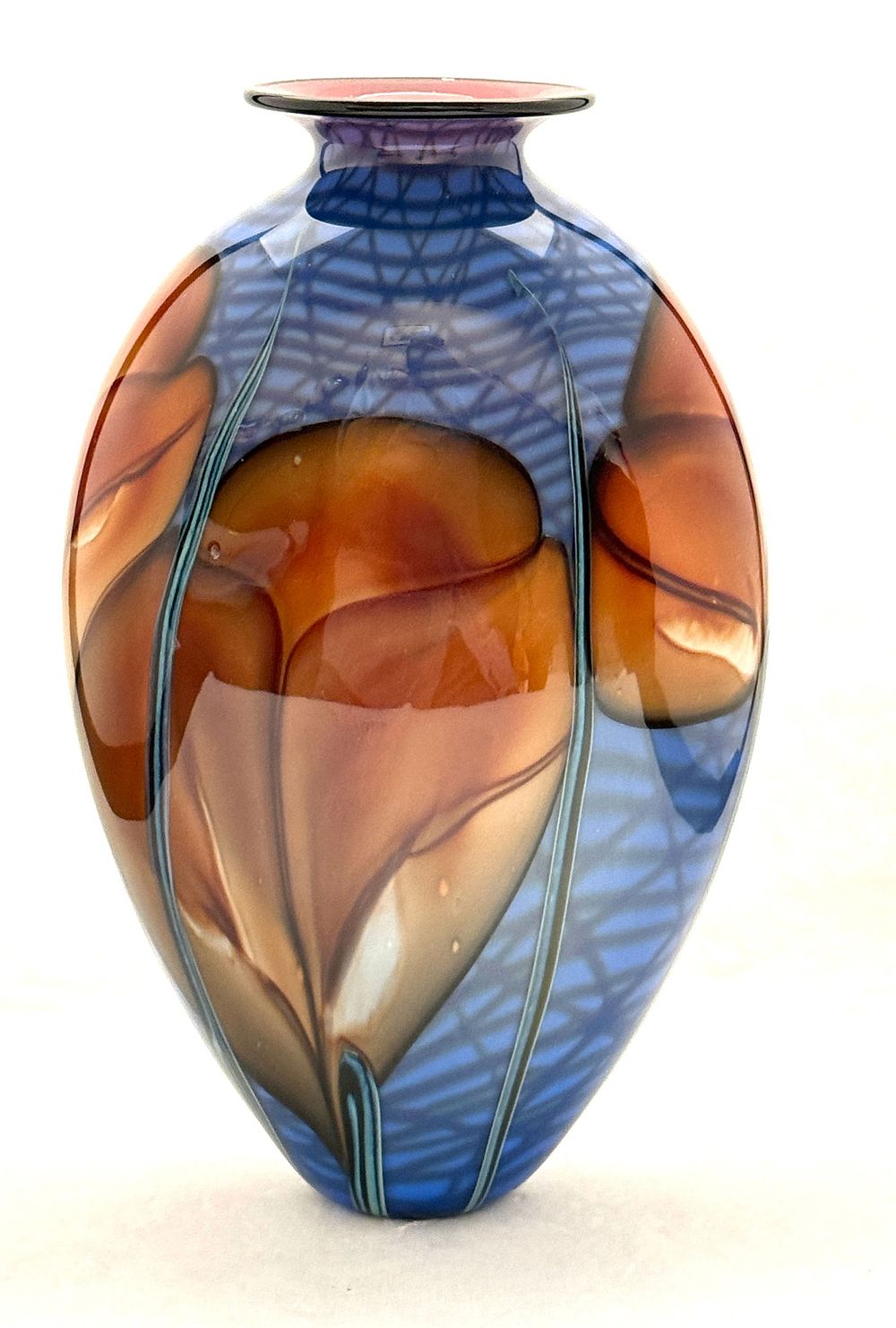 Lot 551: Satava Red Poppy Vase