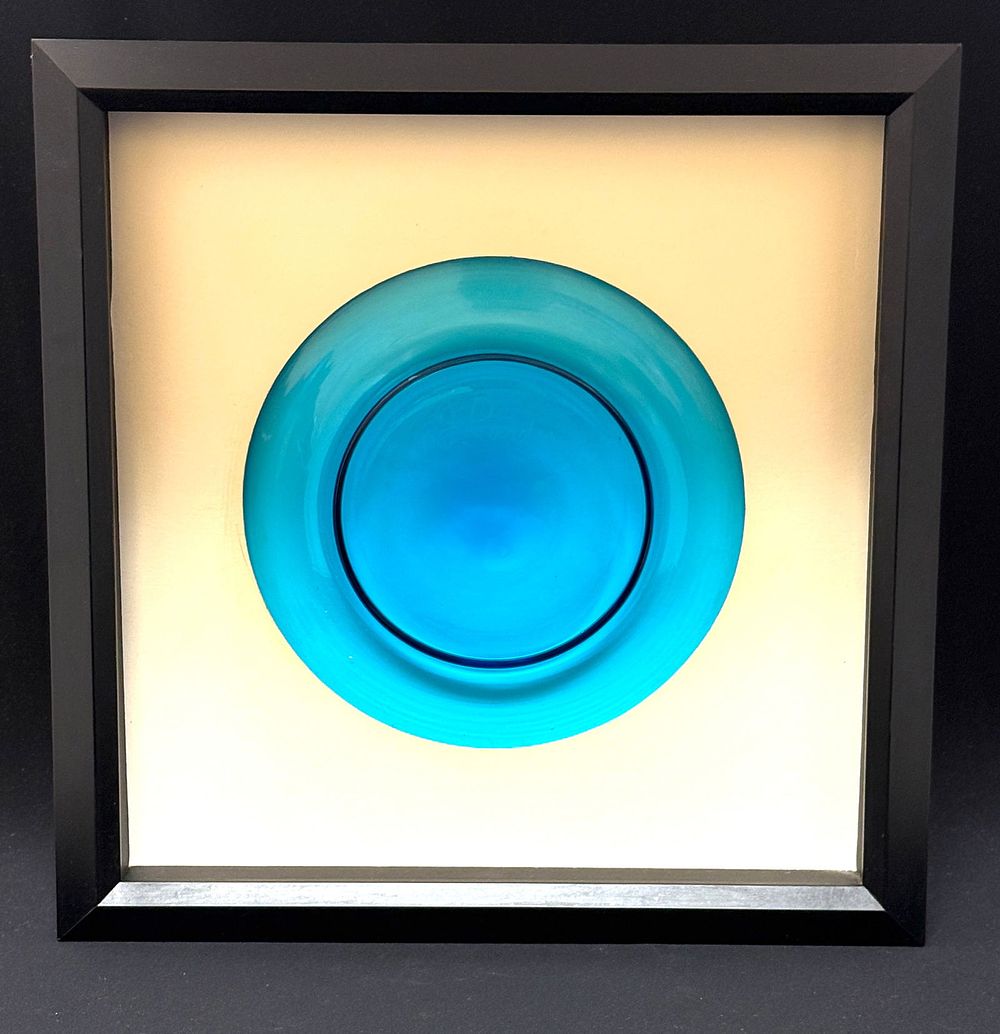 Lot 572: Steuben Celeste Blue Plate