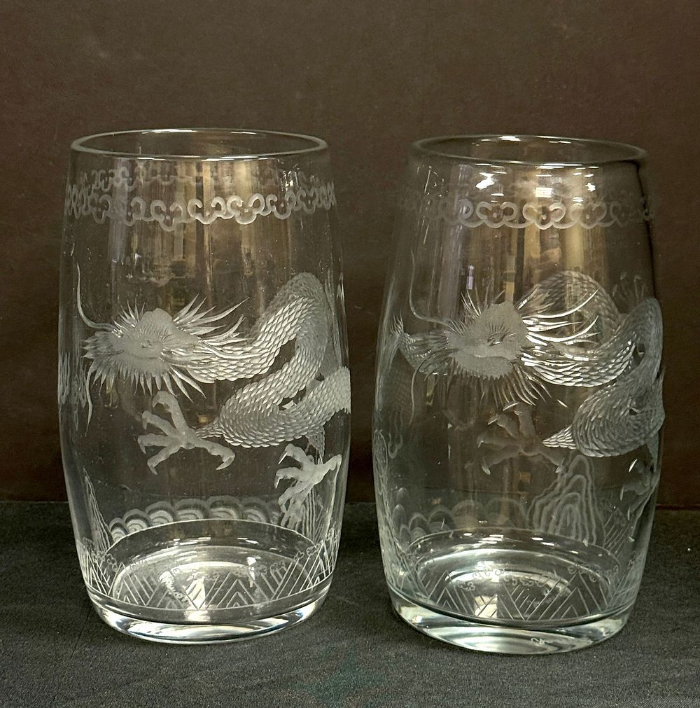 Lot 583: 2 Charles Hannah Vases