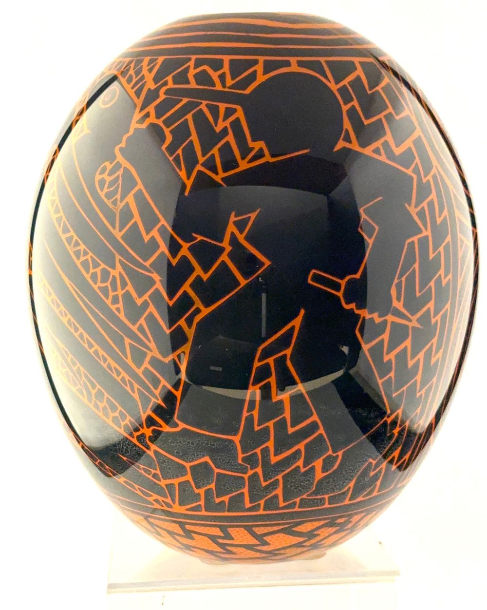 Lot 594: John Brekke Large Egg Vase