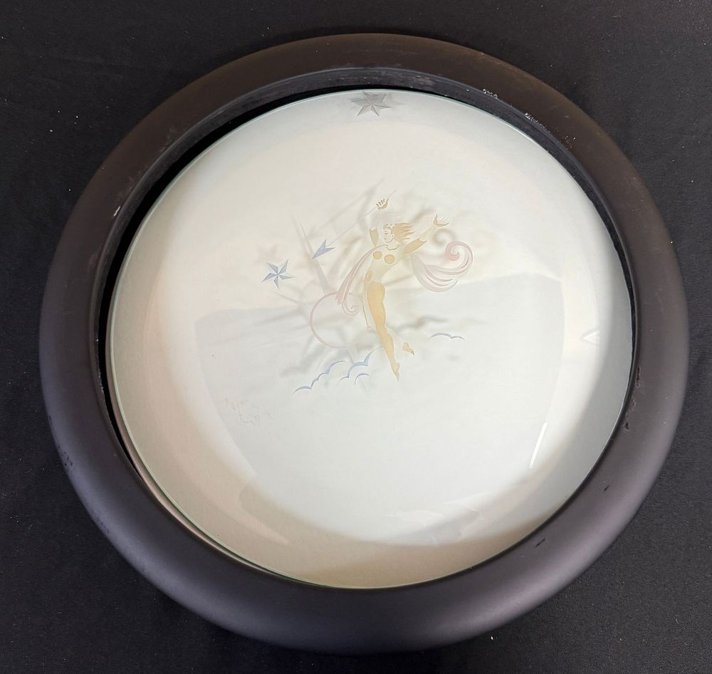 Lot 598: Franz Grosz Large Clear Plate