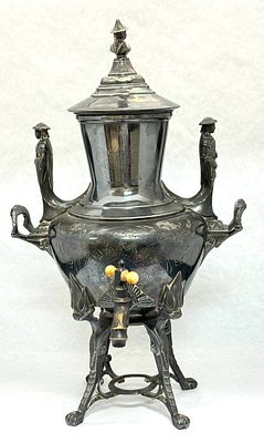 Large Coffee Urn. Large coffee urn, 18" ht. CONDITION: no chips, cracks, repairs, or material 