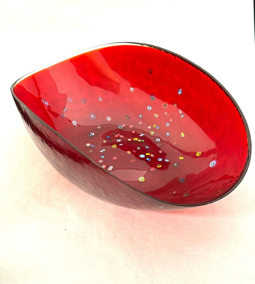 Lot 516: Red Yalos Casa Murano Bowl