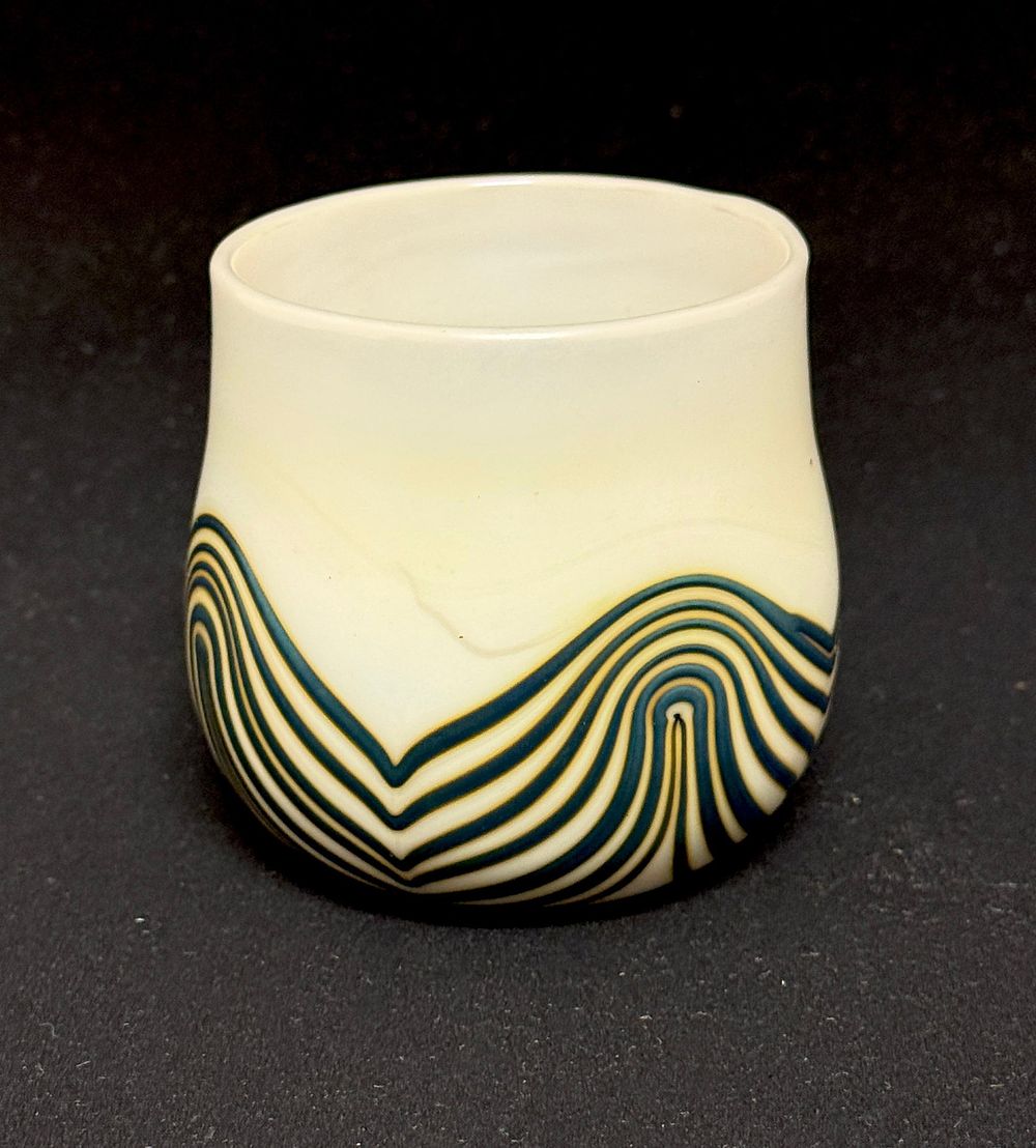 Lot 545: Charles Lotton Opal Glass Vase