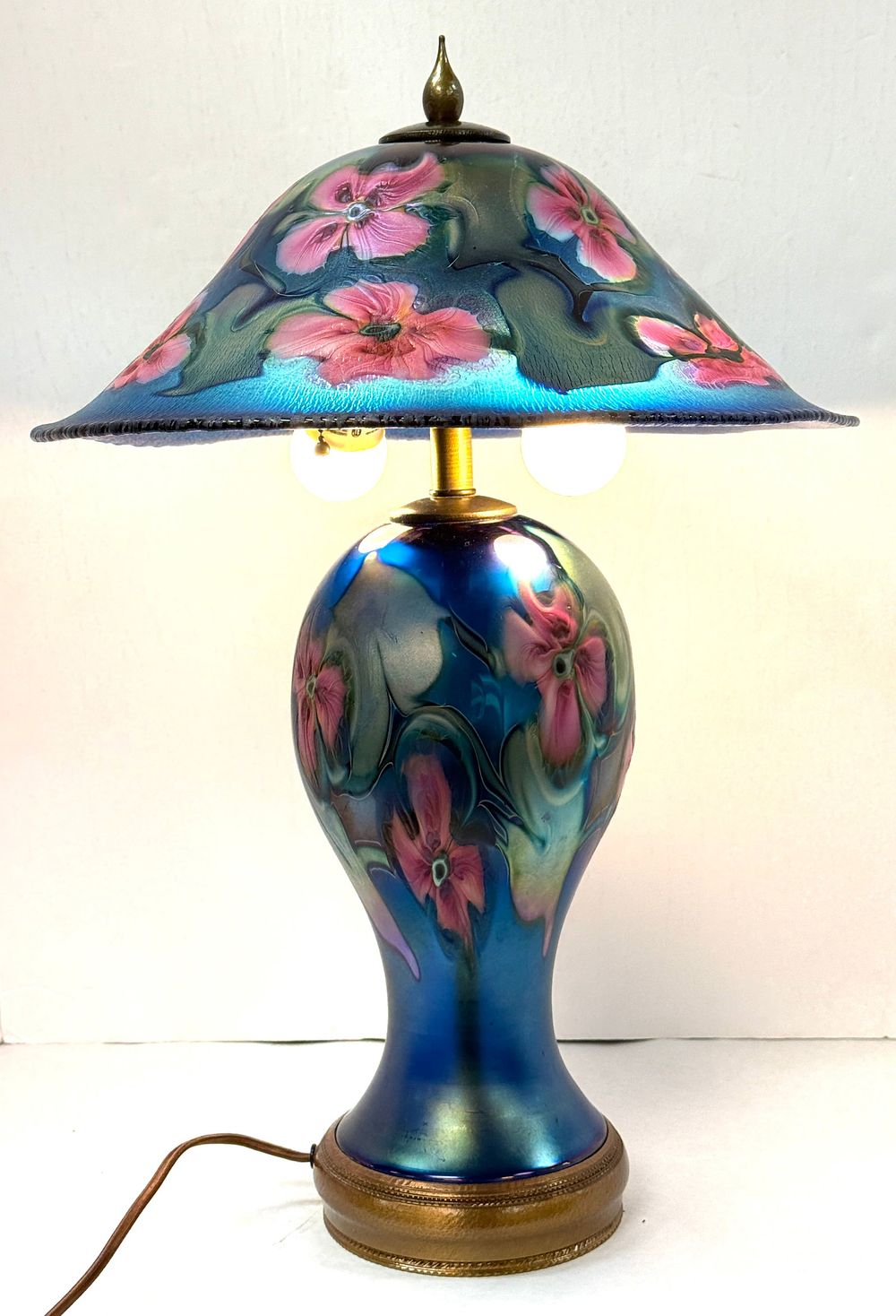 Lot 556: Charles Lotton Blue Lamp