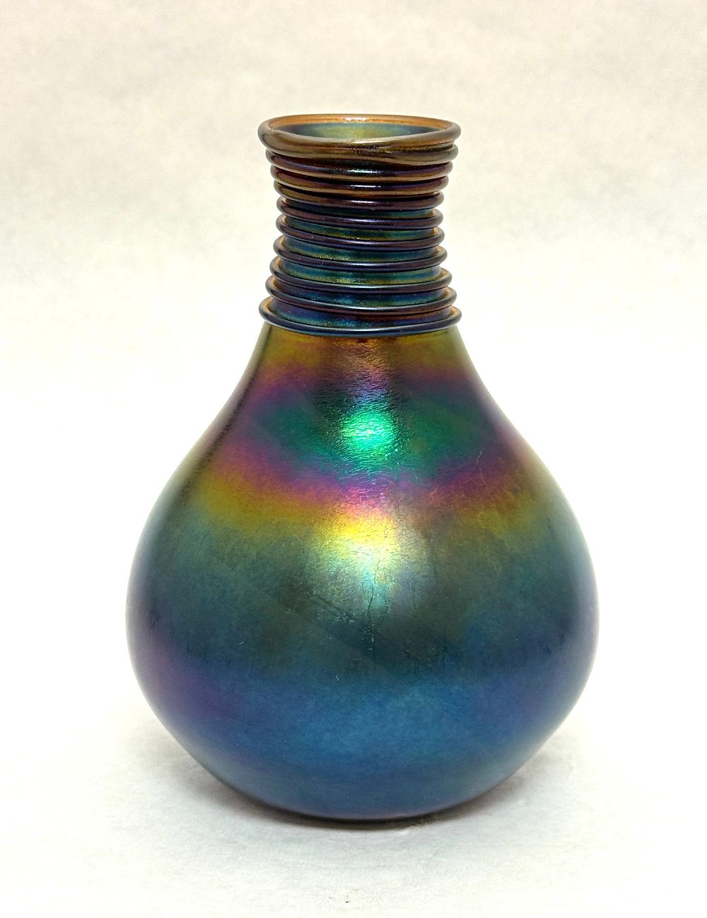 Lot 567: Early Charles Lotton Glass Vase