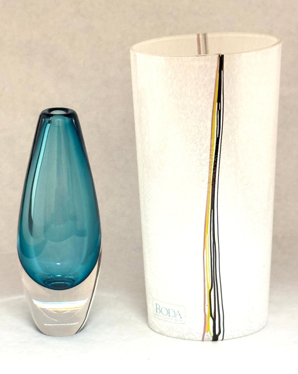 Lot 574: 2 Kosta Boda Glass Vases