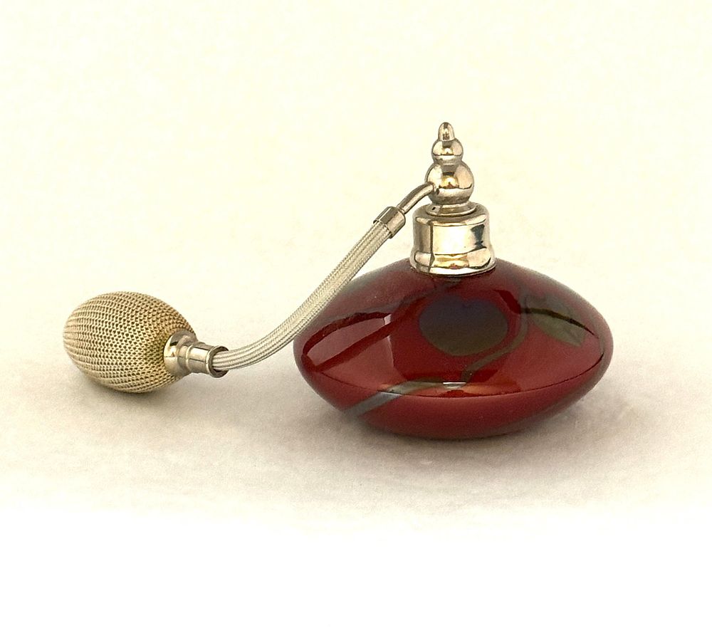 Lot 586: Lundberg Red Perfume Atomizer