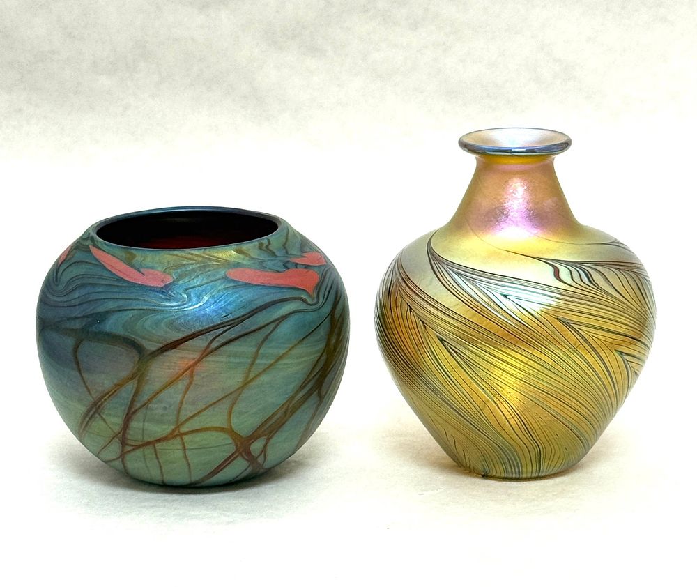 Lot 589: 2 Lundberg Studio Vases