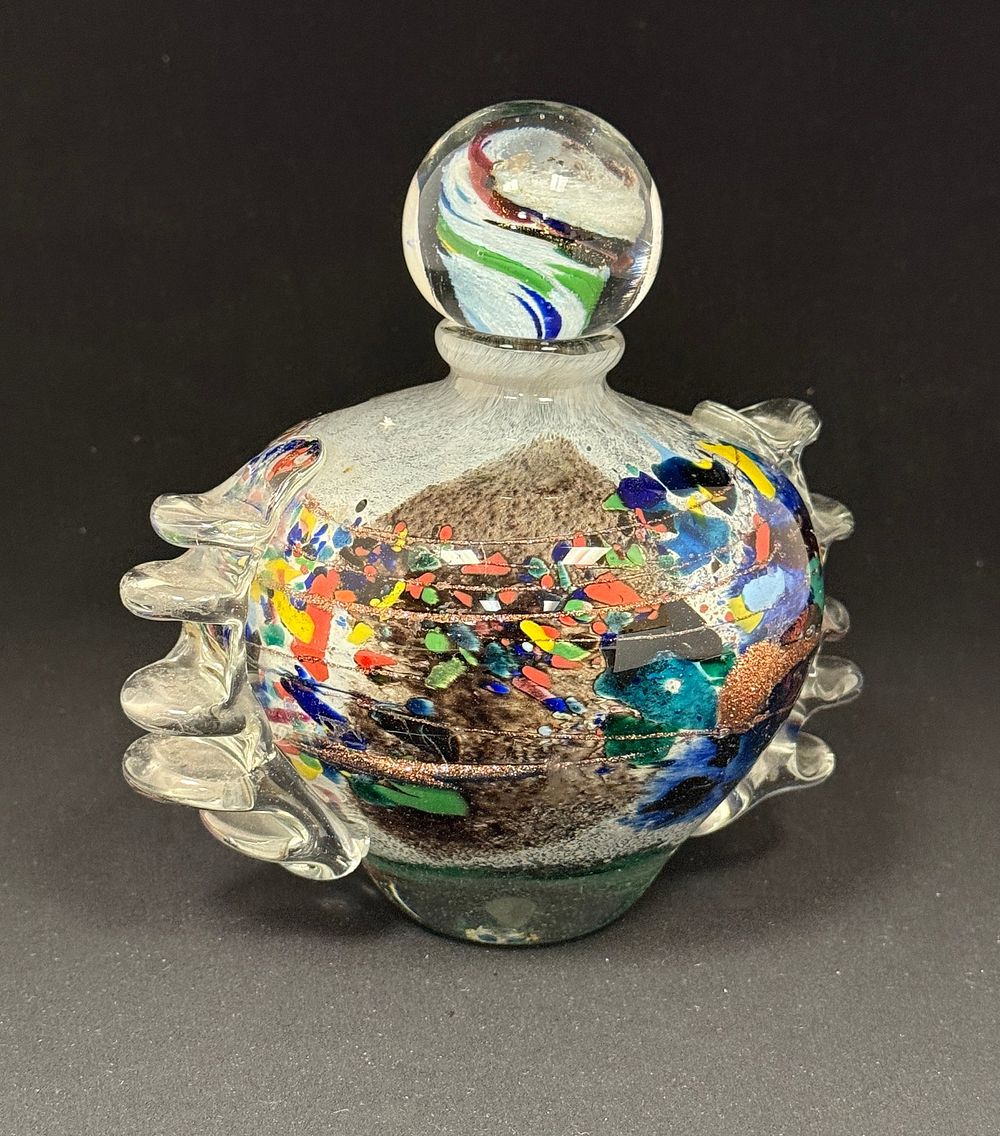 Lot 600: Navarro Art Glass Perfume Bottle