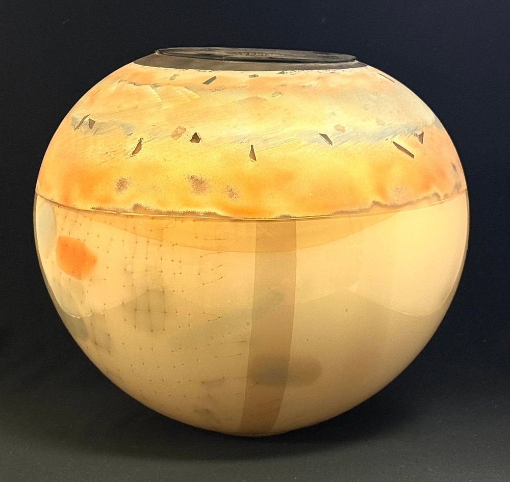 Lot 555: Large Palusky Art Glass Orb
